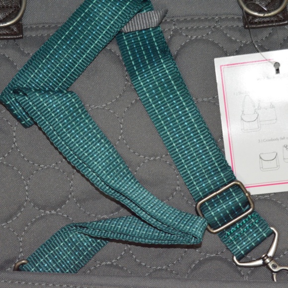 Thirty One Vary You Backpack Purse Quilted Dots